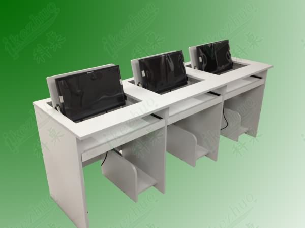 翻轉電腦桌，學校電腦桌，學生電腦桌